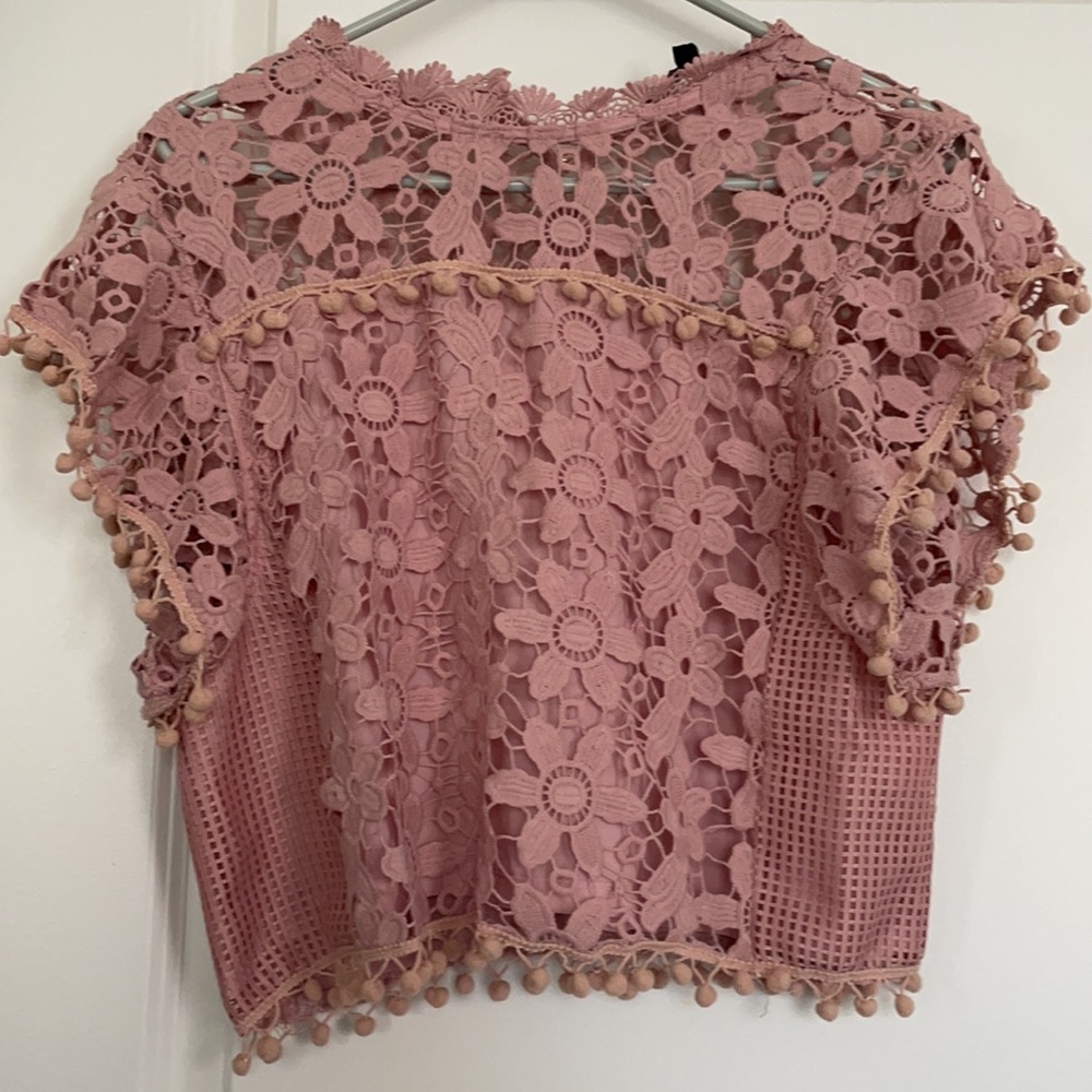 Gorgeous Pink Crop Blouse